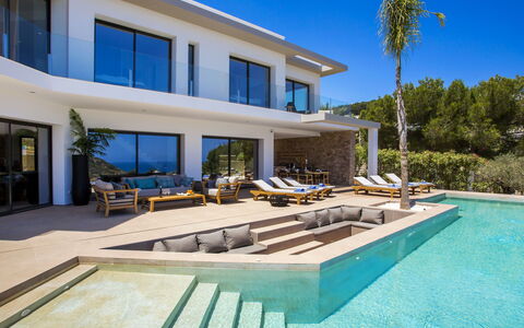 El Refugio: Sky, Building, Property, Plant, Swimming Pool, Azure, Water, Window, Shade, Outdoor Furniture