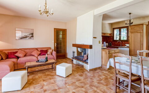 L'Ensoleillade: Furniture, Table, Couch, Wood, Lighting, Building, Picture Frame, Flooring, Interior Design, Living Room
