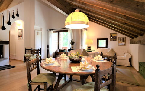 Chesa Seglias 6: Table, Furniture, Property, Chair, Wood, Interior Design, Building, Plant, Floor, Houseplant