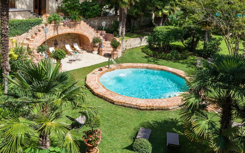 Castelletto Weddings And Events: Water, Plant, Swimming Pool, Building, Green, Tree, Natural Landscape, Body Of Water, Grass, Eco Hotel