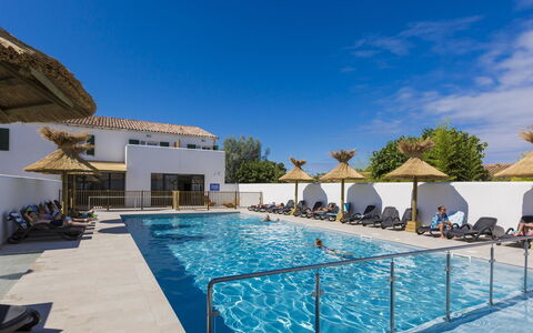 Ile de Re 651: Water, Sky, Swimming Pool, Azure, Plant, Blue, Building, Chair, Shade, Outdoor Furniture