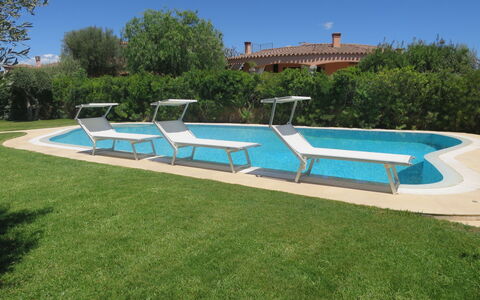 Rei Sole (Rei308): Sky, Swimming Pool, Azure, Rectangle, Tree, Outdoor Furniture, Shade, Plant, Sunlounger, Leisure