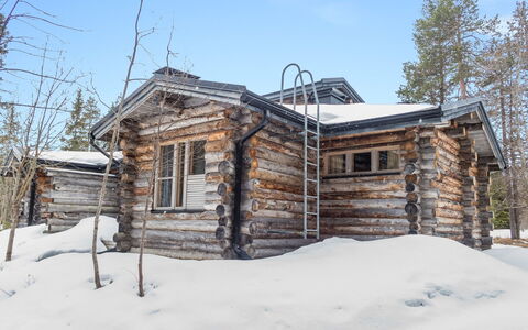 Salmikankaan Kelo D2: Snow, Winter, Wood, Branch, Roof, Cottage, House, Freezing, Home, Log Cabin