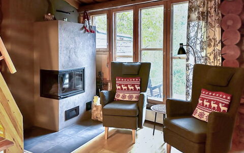 Salmikankaan Kelo D2: Furniture, Interior Design, Flooring, Floor, Wood, Room, Living Room, Lighting, Chair, Wood Flooring