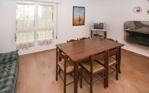 Villaggio Laura: Table, Furniture, Property, Picture Frame, Wood, Interior Design, Flooring, Floor, Chair, Hall
