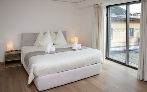 Chesa Piz Padella - St. Moritz: Furniture, Interior Design, Flooring, Floor, Wood, Bed, Room, Bedroom, Textile, Wood Flooring