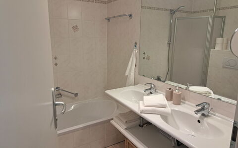 Vinzek: Tap, Plumbing Fixture, Bathroom Sink, Sink, Bathroom, Mirror, Floor, Plumbing, Flooring