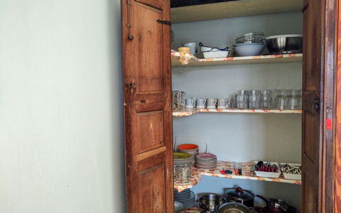 Villa Canonica: Property, Shelf, Furniture, Shelving, Wood, Wall, Cabinetry, Closet, Cupboard, Hardwood