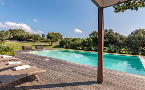 Villa Lavezzi: Water, Sky, Cloud, Property, Plant, Swimming Pool, Tree, Shade, Building, Rectangle