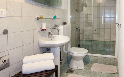 Karin: Plumbing Fixture, Sink, Tap, Property, Mirror, Bathroom Sink, Purple, Blue, Bathroom, Toilet Seat