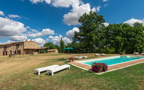 Casale Poggio Lupinaio: Cloud, Sky, Plant, Property, Nature, Natural Landscape, Shade, Tree, Land Lot, Building