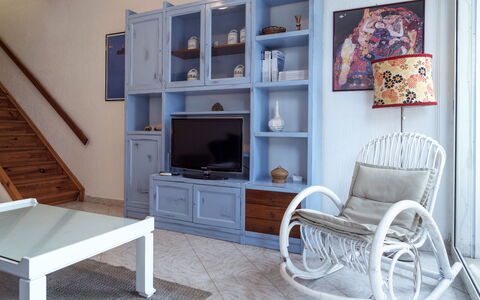 La Terrazza Di Santa Marinella: Property, Furniture, Cabinetry, Azure, Shelf, Wood, Interior Design, Comfort, Architecture, Shelving
