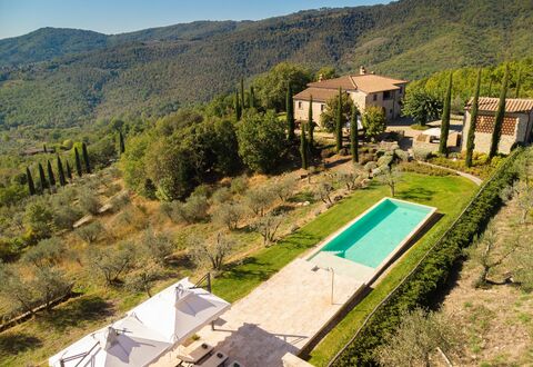 Villa Dorothea: Sky, Plant, Property, Plant Community, Mountain, Tree, Slope, Land Lot, Vegetation, Swimming Pool