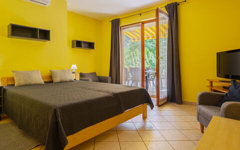 Jókai: Interior Design, Furniture, Floor, Flooring, Room, Bed, Bedroom, Home, Ceiling, Comfort