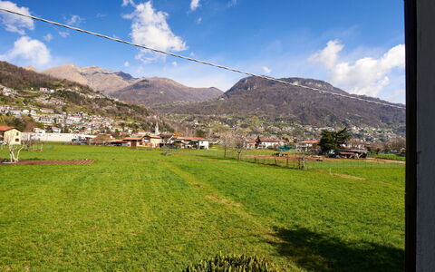 Gravedona 117: Sky, Mountain, Daytime, Building, Plant, Natural Landscape, House, Vegetation, Highland, Tree