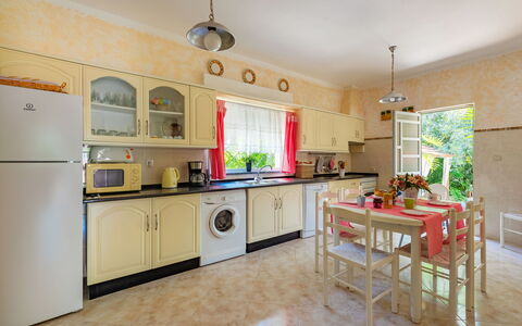 Isaurinda: Furniture, Cabinetry, Building, Countertop, Houseplant, Drawer, Chair, Kitchen Stove, Kitchen, Kitchen Appliance