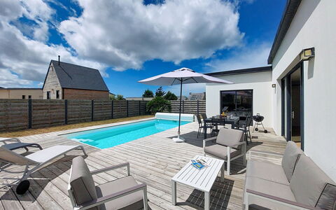 Les Lagons du Lividic: Home, Roof, Swimming Pool, Composite Material, Estate, Resort, Eco Hotel, Patio, Shade, Villa