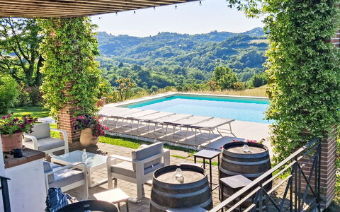 Sant'Evasio: Outdoor Furniture, Leisure, Swimming Pool, Resort, Eco Hotel, Vacation, Shade, Outdoor Table, Sunlounger, Flowerpot