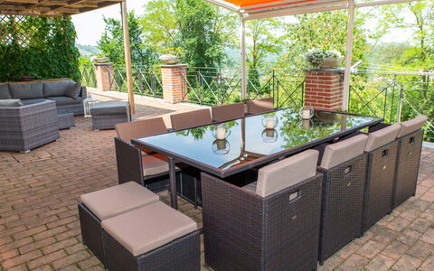 Sant'Evasio: Table, Furniture, Property, Plant, Outdoor Table, Outdoor Furniture, Chair, Wood, Interior Design, Shade