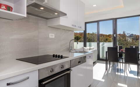 Rijeka 316: Cabinetry, Tap, Kitchen Sink, Furniture, Building, Countertop, Sink, Kitchen Stove, Kitchen Appliance, Kitchen