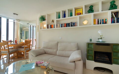 Oceanic: Furniture, Couch, Table, Bookcase, Shelf, Picture Frame, Interior Design, Shelving, Studio Couch, Living Room