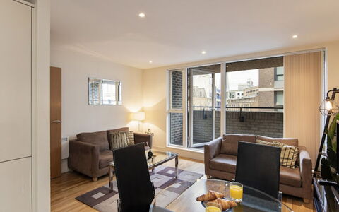 Great Suffolk Street, Waterloo: Table, Couch, Property, Furniture, Building, Chair, Wood, Comfort, Houseplant, Studio Couch
