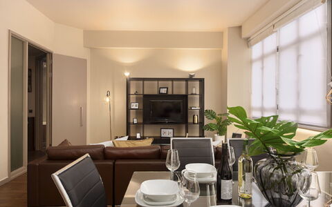 London City 303: Furniture, Interior Design, Flooring, Floor, Table, Wood, Ceiling, Chair, Room, Couch