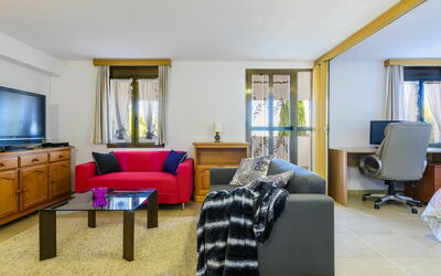 El Refugio Ii 20.2: Furniture, Table, Couch, Comfort, Azure, Picture Frame, Building, Living Room, Floor, Interior Design