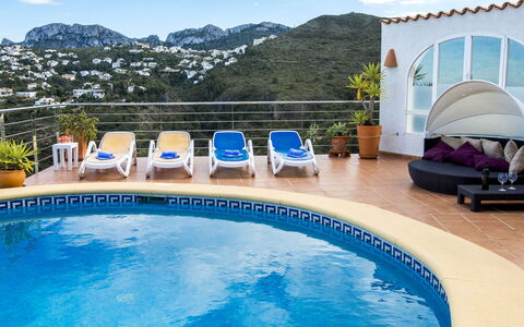 Villa Charly: Water, Cloud, Plant, Sky, Furniture, Building, Swimming Pool, Azure, Blue, Outdoor Furniture