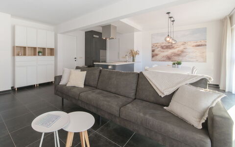Miramar with Terrace: Couch, Picture Frame, Property, Furniture, Table, Wood, Interior Design, Rectangle, Floor, Flooring
