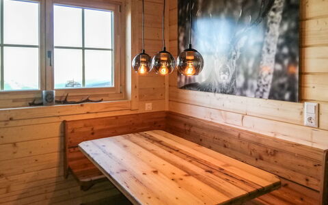 Chalet Amsel: Furniture, Window, Table, Building, Wood, Interior Design, Wood Stain, Chair, Floor, Flooring