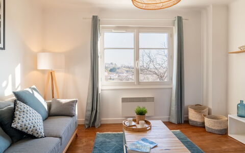 Errepira: Property, Furniture, Table, Azure, Wood, Window, Textile, Lighting, Interior Design