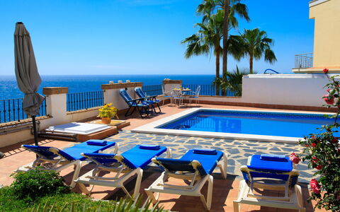 Vista Bonita: Water, Sky, Plant, Property, Daytime, Furniture, Building, Azure, Swimming Pool, Blue