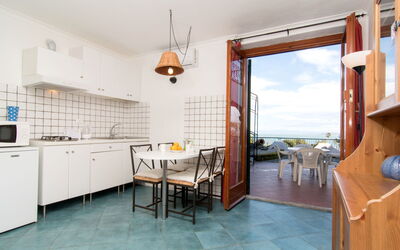 La Penultima 3.5: Cabinetry, Countertop, Furniture, Property, Kitchen, Building, Chair, Interior Design, Wood, Lighting