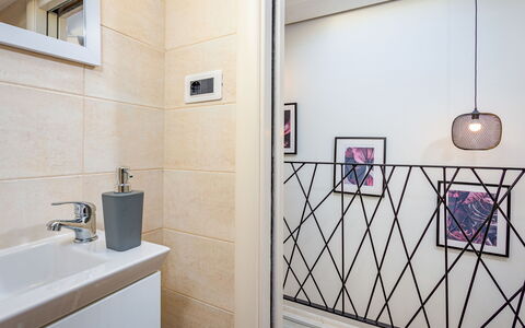 Hamara: Sink, Plumbing Fixture, Door, Tap, Interior Design, Floor, Bathroom, Flooring, Real Estate