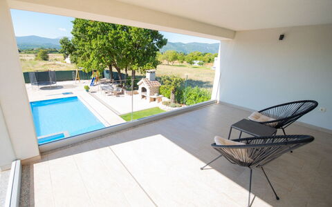 Villa Maria: Property, Table, Plant, Chair, Building, Interior Design, Shade, Rectangle, Window, Floor