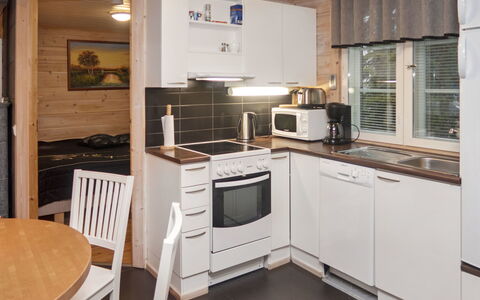 Rukan Pramea: Wood, Furniture, Kitchen, Interior Design, Countertop, Ceiling, Flooring, Kitchen Appliance, Floor, Major Appliance
