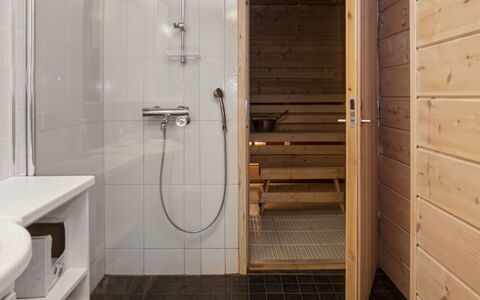 Rukan Pramea: Flooring, Wood, Floor, Plumbing Fixture, Interior Design, Bathroom, Plumbing, Room, Wood Stain, Ceiling