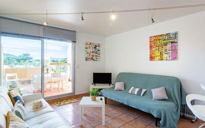 Le Port de Bormes 300.5: Furniture, Property, Couch, Comfort, Azure, Living Room, Lighting, Building, Interior Design, Window Blind