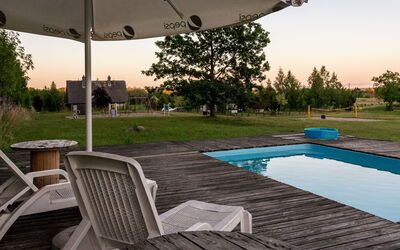 Sorkwity 200: Outdoor Furniture, Swimming Pool, Furniture, Resort, Umbrella, Shade, Chair, Sunlounger, Deck, Leisure