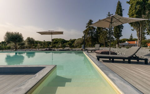 Alcácer Do Sal 1: Water, Sky, Property, Swimming Pool, Plant, Tree, Outdoor Furniture, Shade, Umbrella, Sunlounger