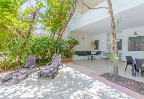 Villa Talise: Furniture, Plant, Chair, Table, Yellow, Interior Design, Building, Houseplant, Couch, Flowerpot