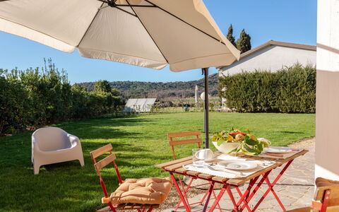 Punta Ala 250: Furniture, Property, Plant, Table, Sky, Umbrella, Chair, Shade, Building, Tree