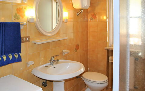 Francesca: Brown, Mirror, Plumbing Fixture, Tap, Sink, Bathroom Sink, Property, Bathroom, Purple, Blue