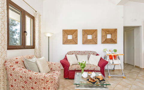 Villa Käthe Con Piscina Privata: Furniture, Plant, Window, Building, Table, Wood, Comfort, Living Room, Picture Frame, Decoration