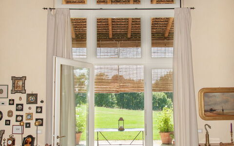 Villa Monia: Furniture, Window, Building, Plant, House, Wood, Textile, Shade, Real Estate