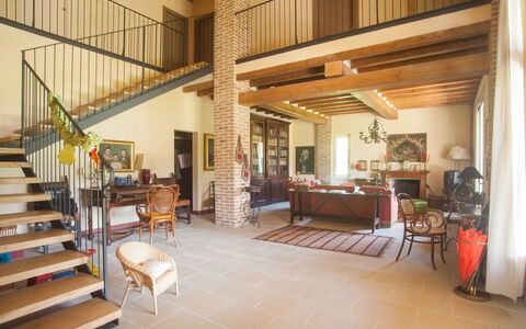 Villa Monia: Furniture, Property, Wood, Interior Design, Floor, Flooring, Wall, Hardwood, Houseplant, Real Estate