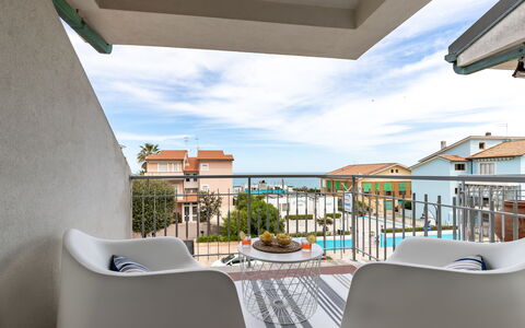 Conero Suite: Sky, Cloud, Property, Building, Shade, Chair, Interior Design, Architecture, Real Estate, Outdoor Furniture