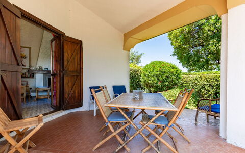 Villa Il Pesco: Furniture, Table, Property, Plant, Chair, Wood, Shade, Interior Design, Architecture, Tree