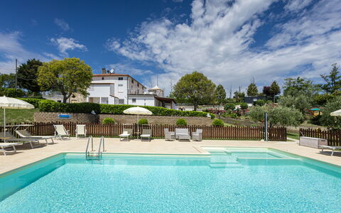 La Casa Di Campagna: Swimming Pool, Resort, Outdoor Furniture, Garden, Eco Hotel, Shade, Landscaping, Umbrella, Hotel, Sunlounger